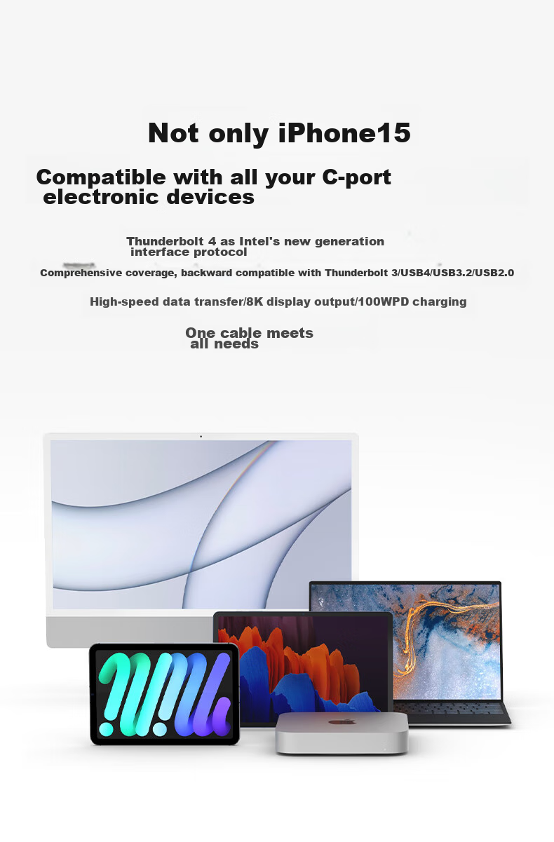 Кабель Thunderbolt 4 USB4 0.8м