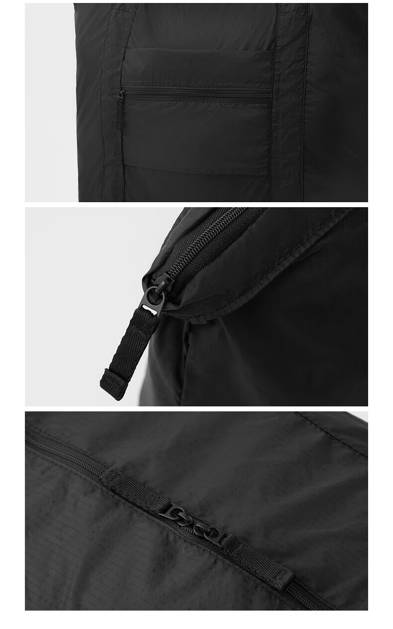 Сумка MUJI Recycled Nylon Foldable Luggage, прямоугольная, OHS6CC4S, черная