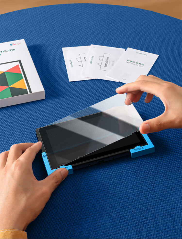Защитное стекло UGREEN для Nintendo Switch, универсальное, высокое разрешение, защита от падений, отпечатков пальцев и царапин, 1 шт.