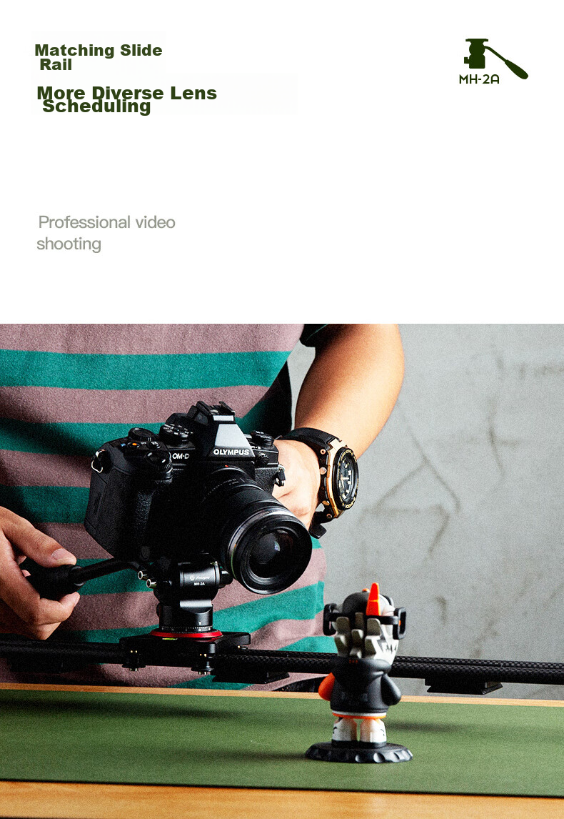 Штатив Fotopro MH-2A, мини-гидравлический, портативный, металлический, для видеосъемки, оранжевый
