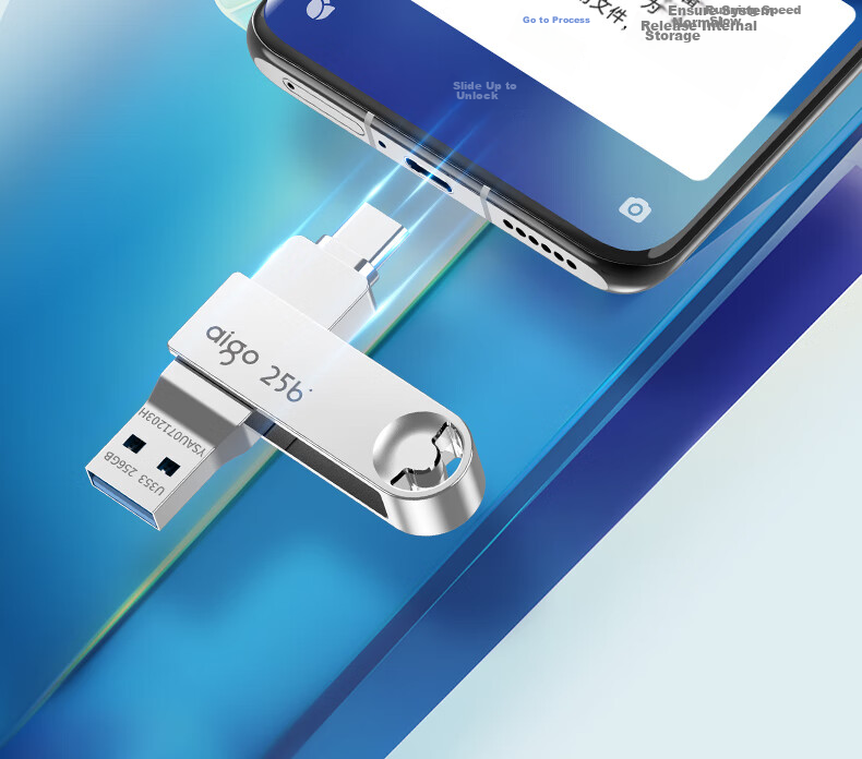 USB-флеш-накопитель Aigo U353 Type-C, 64 ГБ, USB 3.2, 150 МБ/с