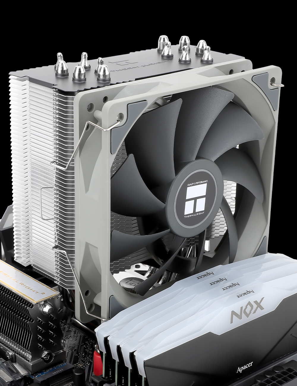 Кулер для процессора Thermalright Burst Assassin 120, 6 тепловых трубок, медное основание, воздушное охлаждение, BA120
