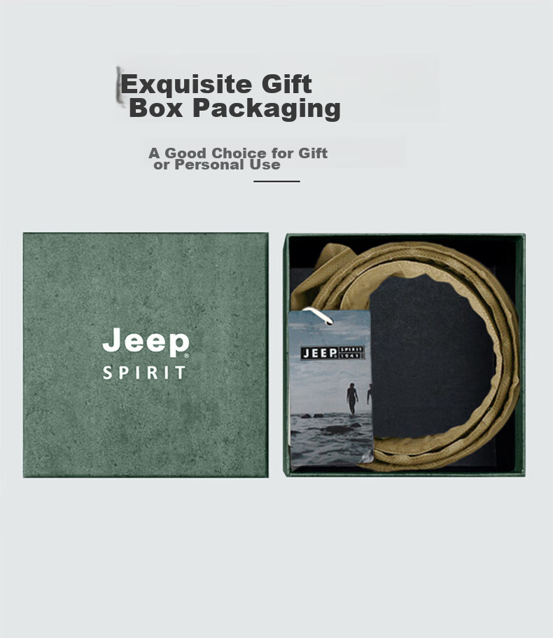 Мужской кожаный ремень JEEP SPIRIT с автоматической пряжкой, деловой стиль, подарок на День Святого Валентина
