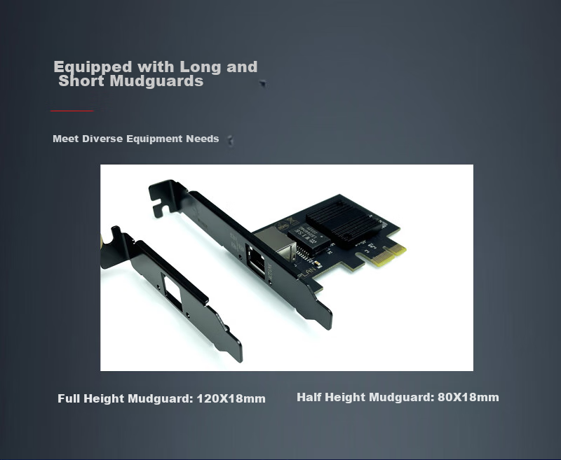 Сетевая карта XikeStor SKS-i226-2.5ET, 2.5 Гбит/с, PCI-E x1, Realtek RTL8125B