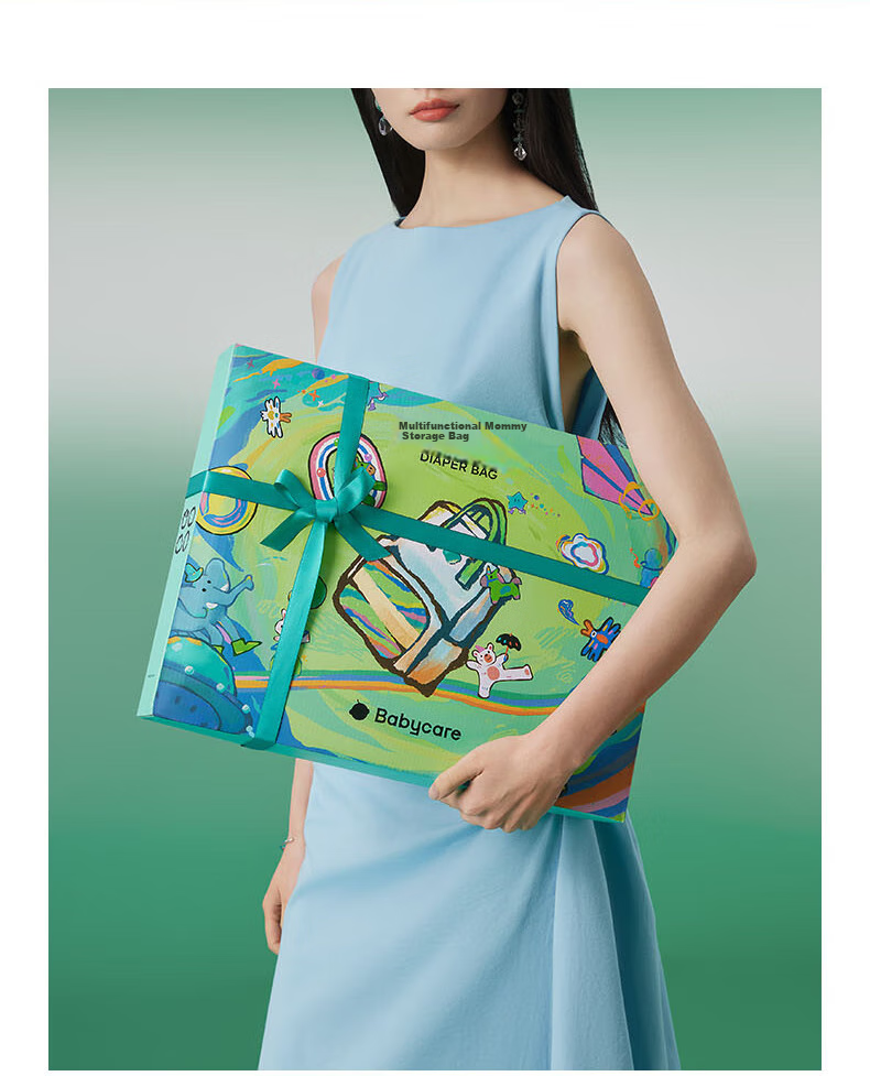 Рюкзак-переноска для детей Babycare Mommy Bag, многофункциональный, вместительный, для мам, с отделением для бутылок, серый