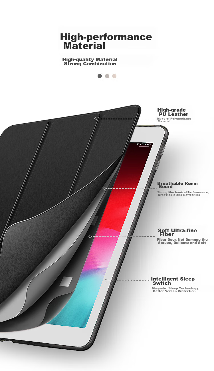 Чехол BIAZE для Apple iPad 9.7 дюймов (2018/2017), с функцией сна/пробуждения, противоударный, фиолетовый