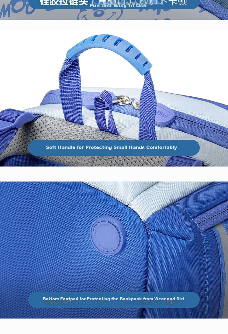Рюкзак AMERICAN TOURISTER для девочек, удобный, для начальной школы (1-3 классы), защищающий позвоночник, антибактериальный, легкий, большой вместимости