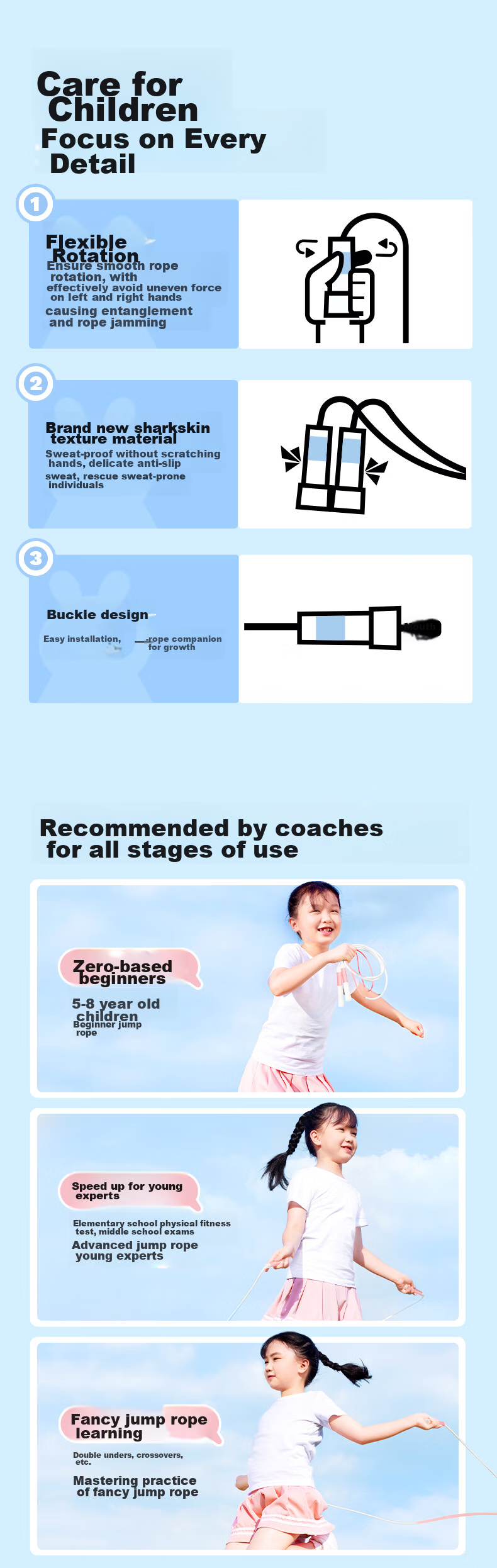 Детская скакалка Shashi 2.0 для начальной школы, студенческая, двойная, профессиональная, для детского сада, новичков, без запутывания