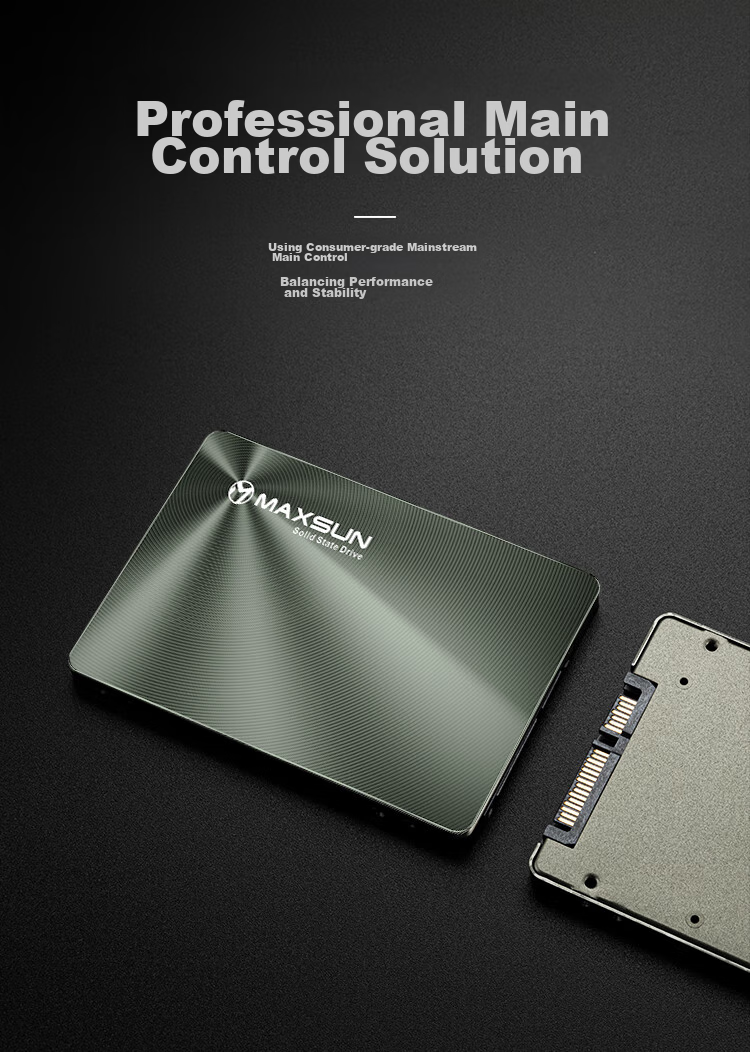 SSD накопитель MAXSUN 256GB SATA 3.0, 550 МБ/с, серия Terminator