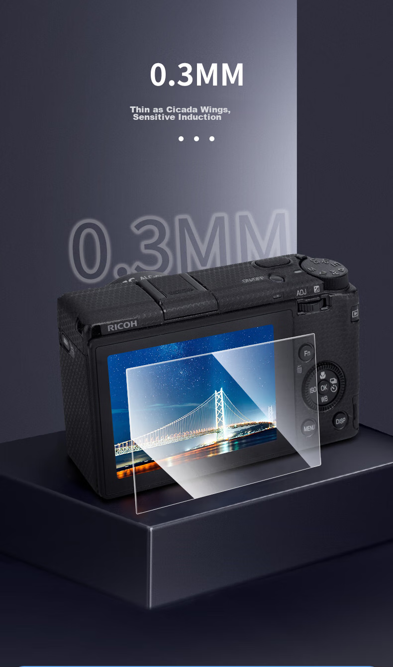 Защитная пленка JJC GSP-GRIII из закаленного стекла для камеры RICOH GR3x и GR3, аксессуары для цифровой камеры