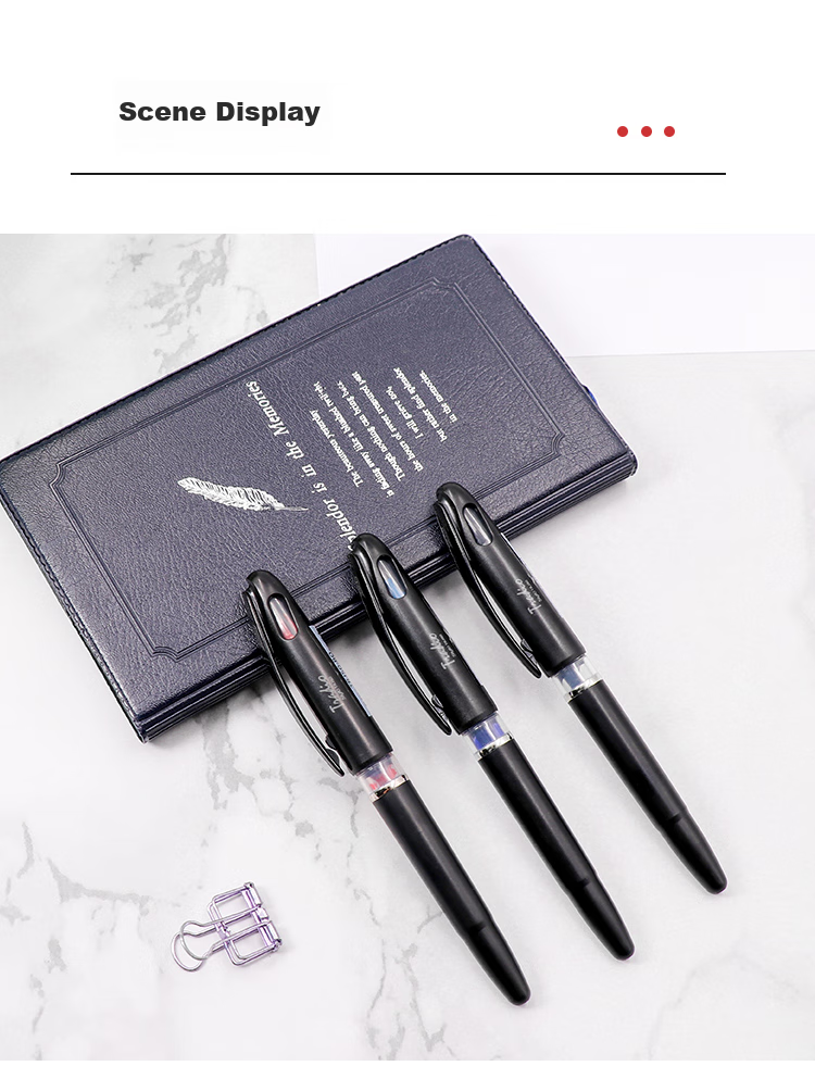 Ручка Pentel TRJ50-AO, большая, черная, 0.7-2.0 мм, для подписей, рисования, скетчинга, одноразовая упаковка