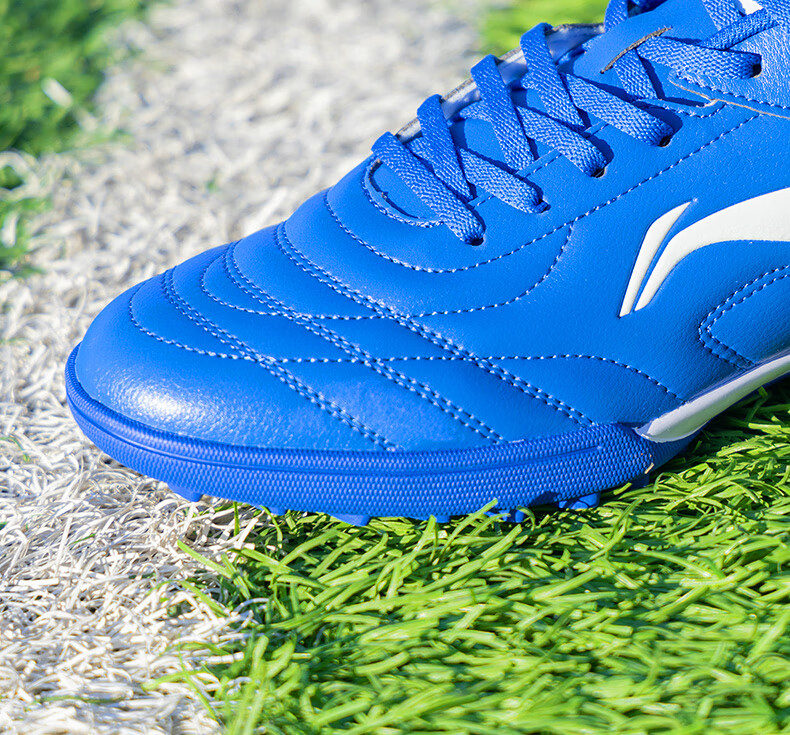 Футбольные бутсы Li-Ning для мужчин, профессиональные тренировочные бутсы для зала и искусственного газона, синие, размер 33
