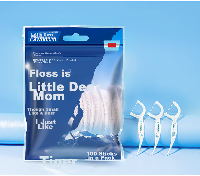Зубная нить FAWNMUM Ultra-Fine Dental Floss Picks, 600 шт.