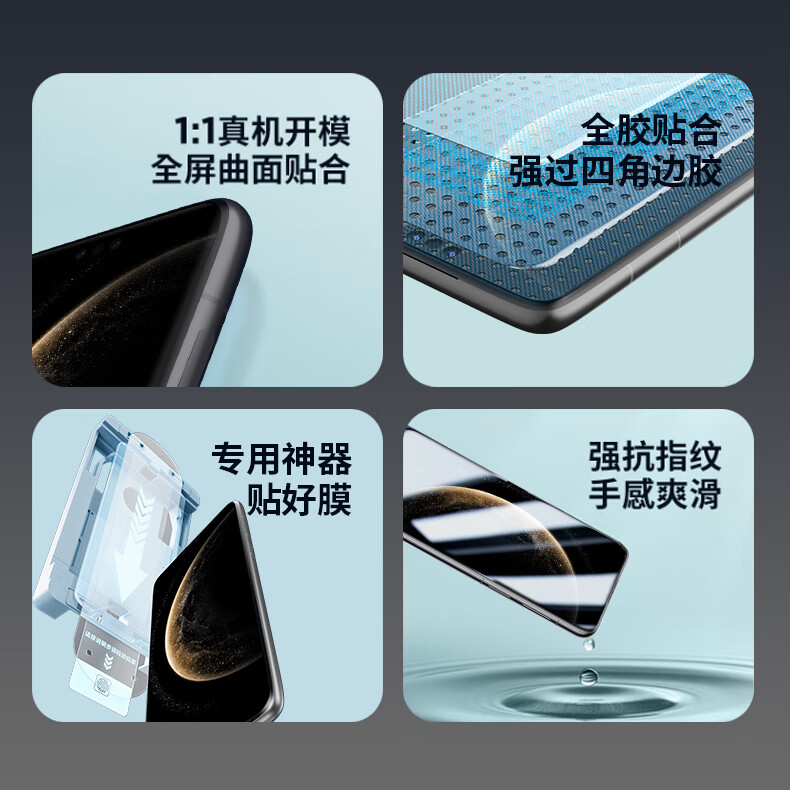 Защитная пленка Smorss для Huawei Mate 70 Pro+/70 Pro, противоударная, противоскользящая, защита от отпечатков пальцев, полная защита экрана, прозрачная