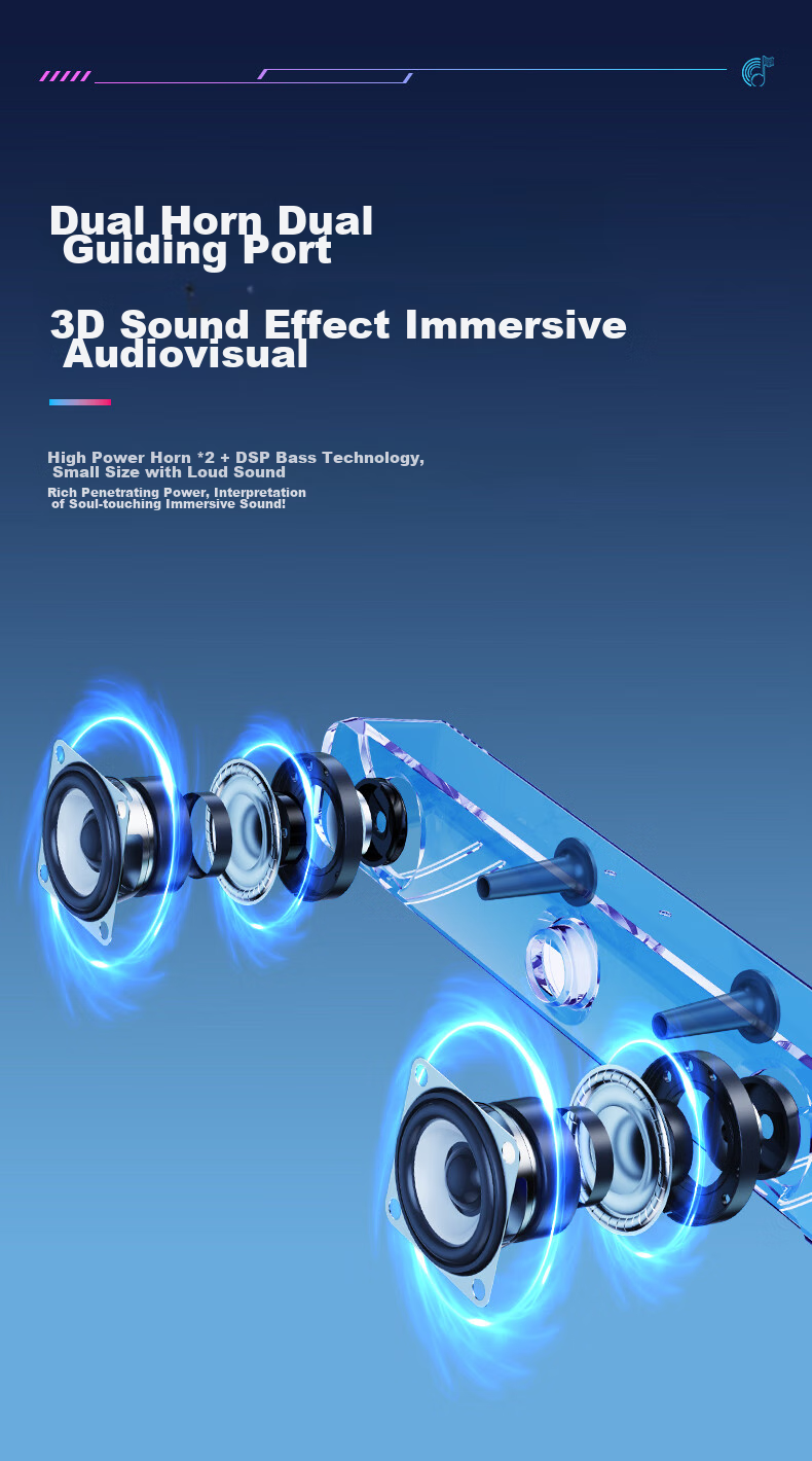 Компьютерные колонки SADA V-111, мультимедийная Bluetooth-акустика, проводные с микрофоном и наушниками, для домашнего использования, с длинным сабвуфером, USB/TPC, компактные