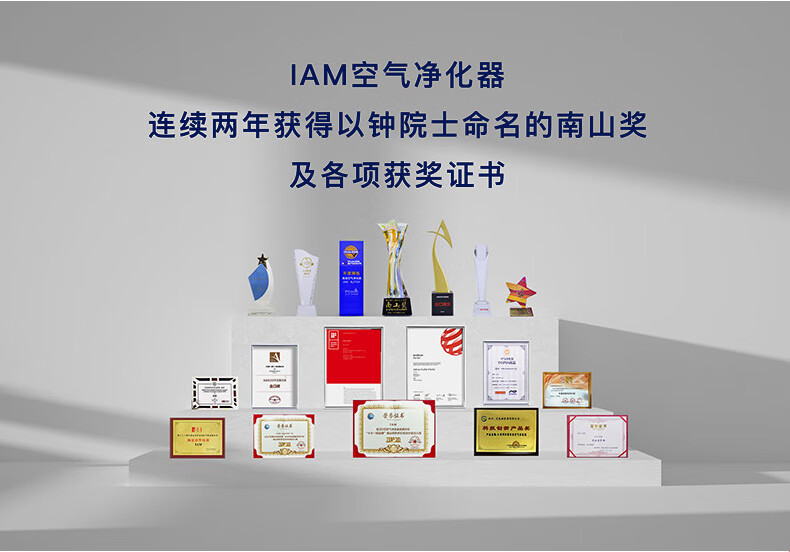 IAM空气净化器京东小家智除甲醛雾霾细菌 家用空气消毒机 甲醛数值显示 炭魔方3年长效分解甲醛M8 除甲醛升级款 M8
