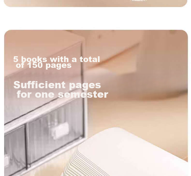 Дневник Deli "English Notebook" A5, 30 листов, сшитый, крафтовая бумага, набор из 5 штук