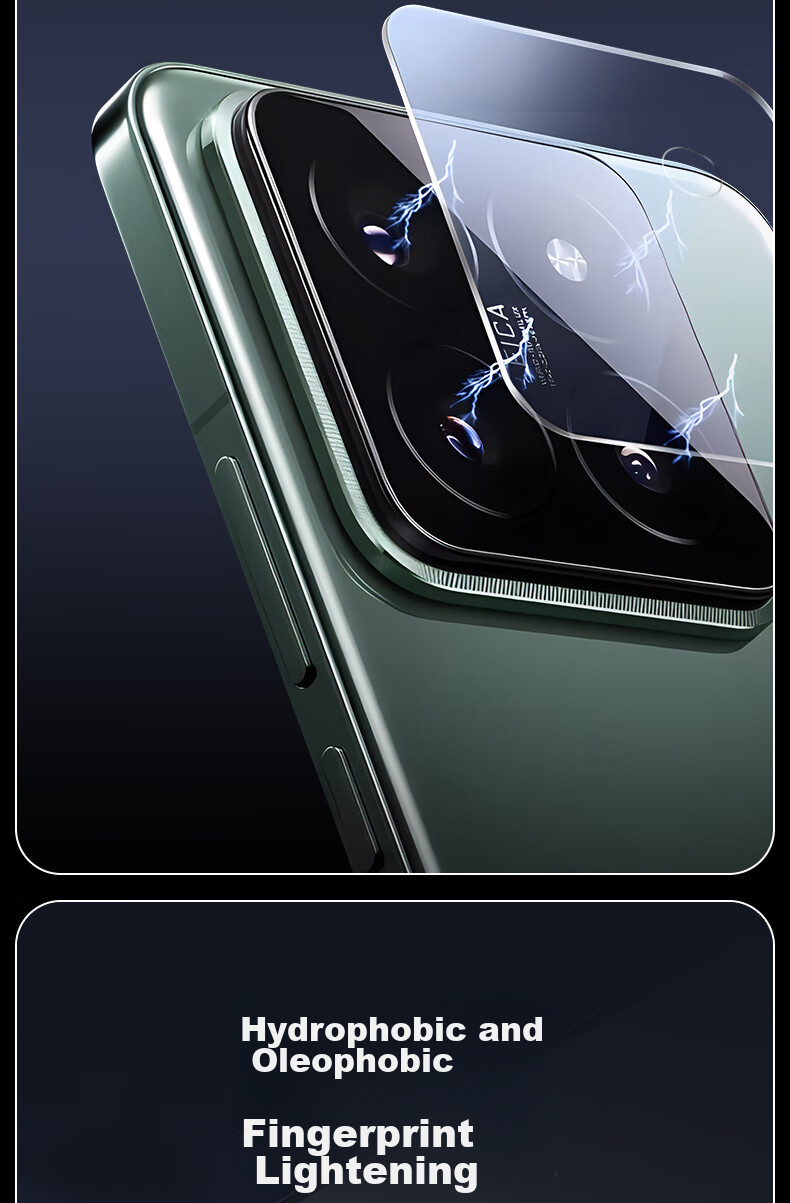 Защитная пленка для камеры KOOLIFE для Xiaomi 14, набор из 2 штук, противоударная, устойчивая к царапинам
