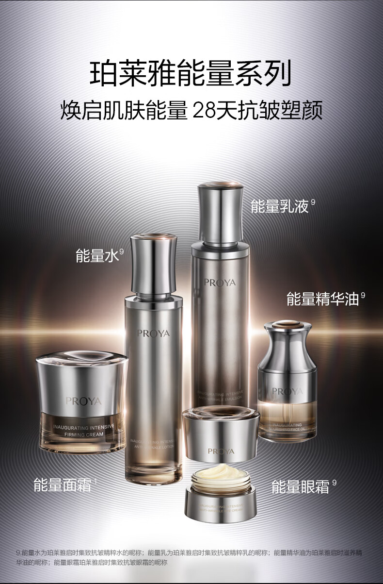 珀莱雅（PROYA）能量面霜抗皱紧致女士护肤品礼盒补水保湿乳液面霜45g 生日礼物女