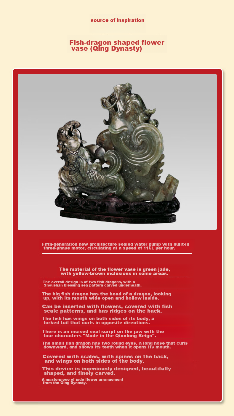 Ручка гелевая KACO National Museum Collaboration Yuwell Dragon Gate, 0.5 мм, черная
