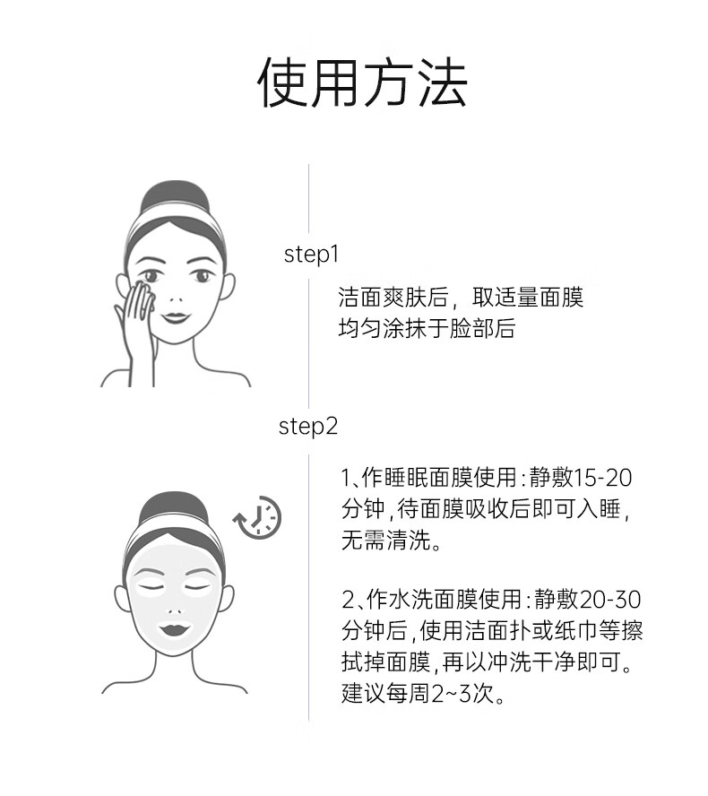 膜法世家白松露睡眠面膜美白亮肤水润补水保湿男女护肤品125g