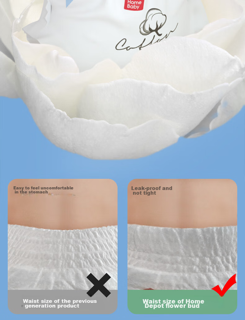 Подгузники Homebaby Premium Cotton, размер M, 88 шт., ультратонкие для чувствительной кожи, для новорожденных мальчиков и девочек, трусики для малышей