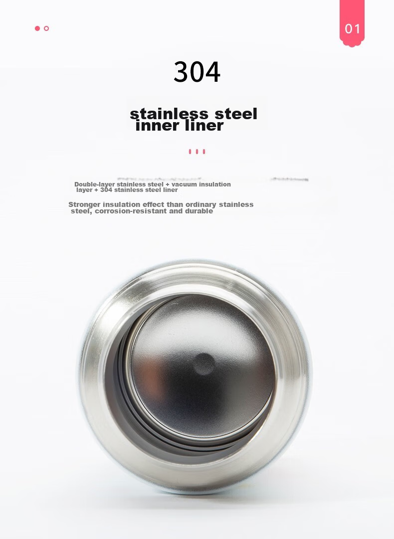 Термокружка THERMOS FFI Red, 360 мл, с трубочкой, из нержавеющей стали 304, для детей и взрослых