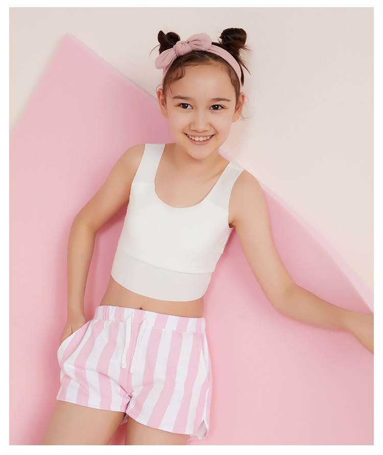 Aimer kids Комплект из 2-х трусов-шорт для девочек, модель AJ111242, цвет светло-розовый, размер 160