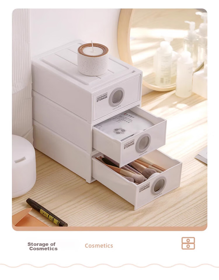 Набор из 2 коробок-органайзеров CHAHUA для ящиков, серый, 25.5*19*10 см