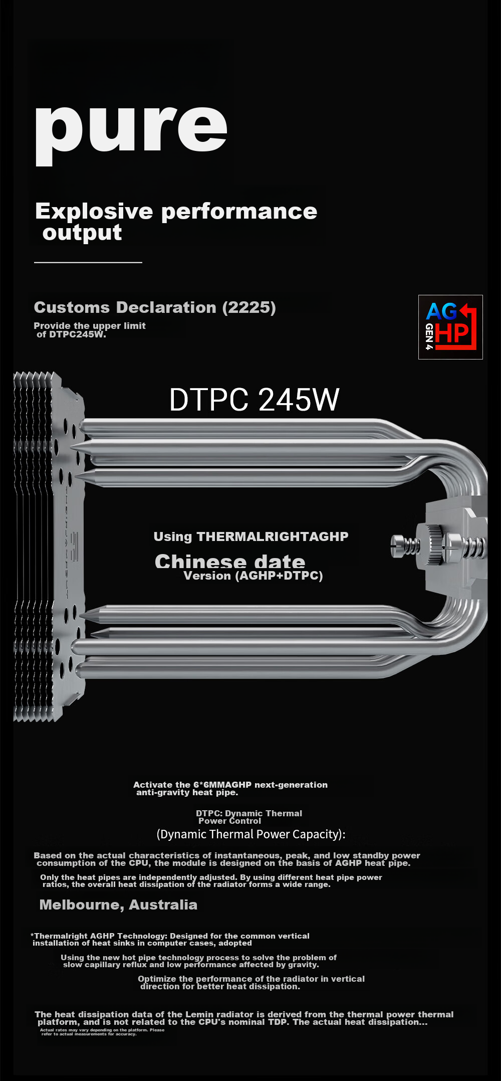 Воздушный кулер Thermalright Burst Assassin 120 SE ARGB, 6 тепловых трубок AGHP 4.0, вентилятор ARGB, BA120 SE ARGB