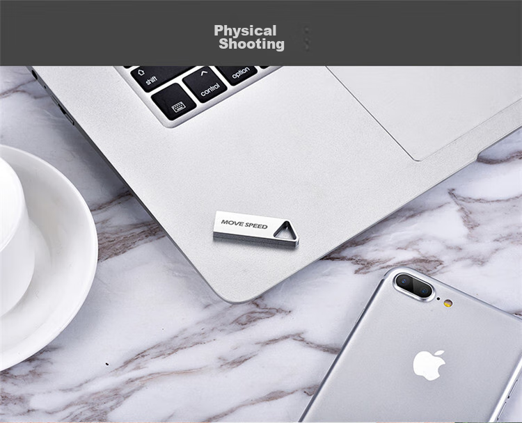 USB-накопитель MOVE SPEED 8GB USB 2.0, металлический, водонепроницаемый, противоударный, компактный, мини, для автомобиля, аудио-видео, серия Tiensanxilie