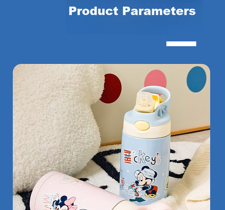 Детская термокружка Contigo Disney Minnie, 400 мл, нержавеющая сталь, с клапаном "One-touch quick start", для детей