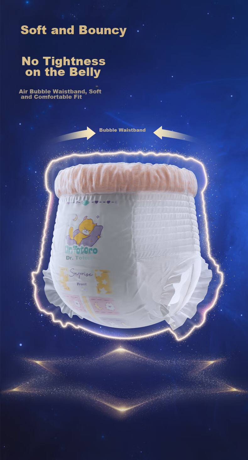 Подгузники-трусики Longmaoboshi Surprise Night, XL, 38 шт.