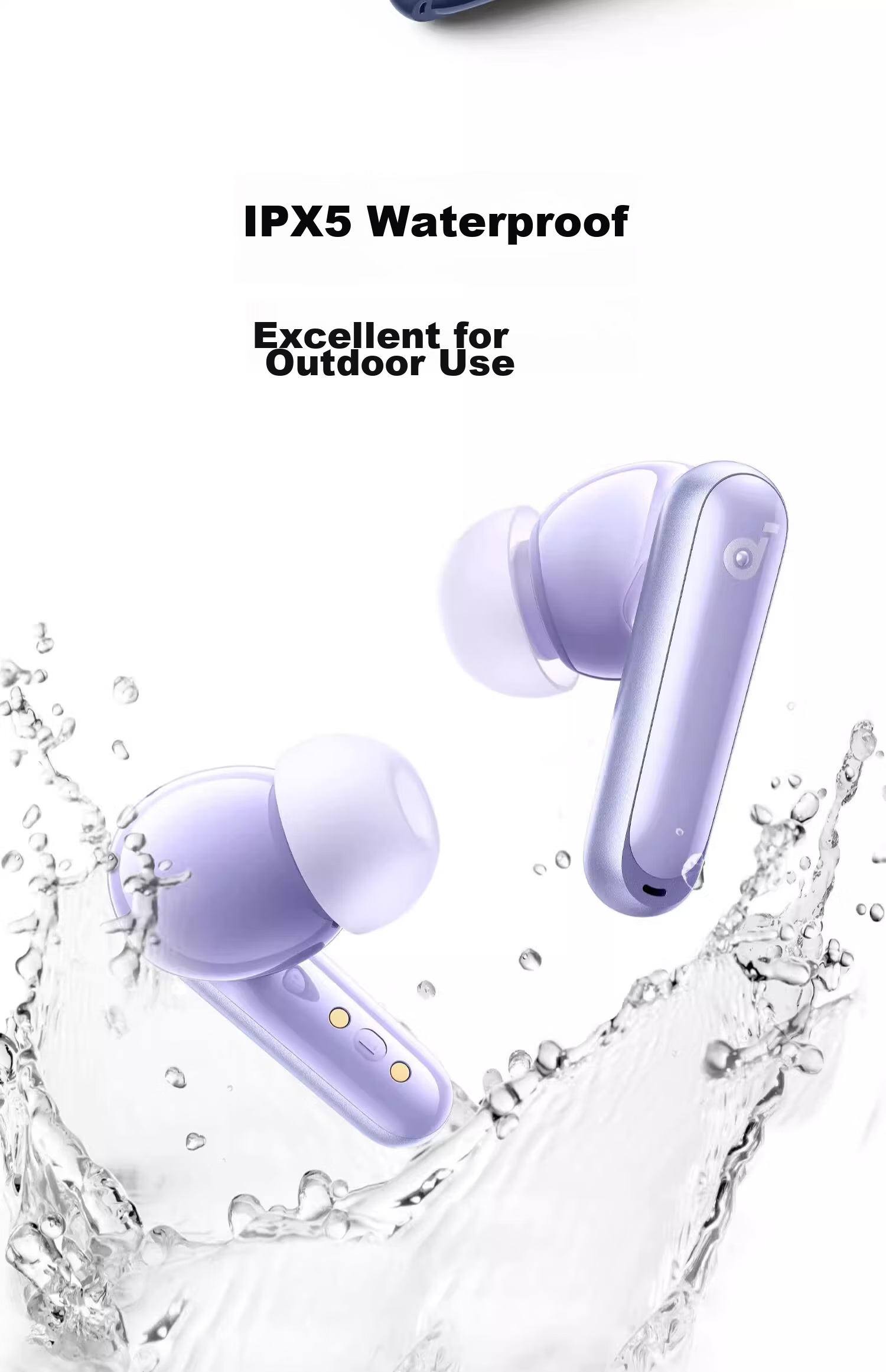 Беспроводные наушники SoundCore Anker P40i с активным шумоподавлением, Bluetooth 5.3, IPX5, черный