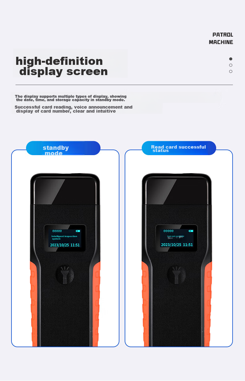 Система патрулирования Realand ZD908 с высокой интенсивностью освещения, машиной для патрулирования безопасности, машиной для патрулирования с дисплеем высокой четкости, электронной системой патрулирования, машиной для патрулирования недвижимости