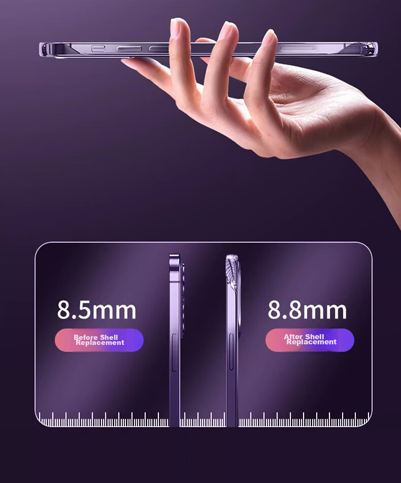 Чехол для iPhone 13 Pro Hongzhuo, прозрачный, с электроplated ободком, противоударный, с защитой от падений, черный графит