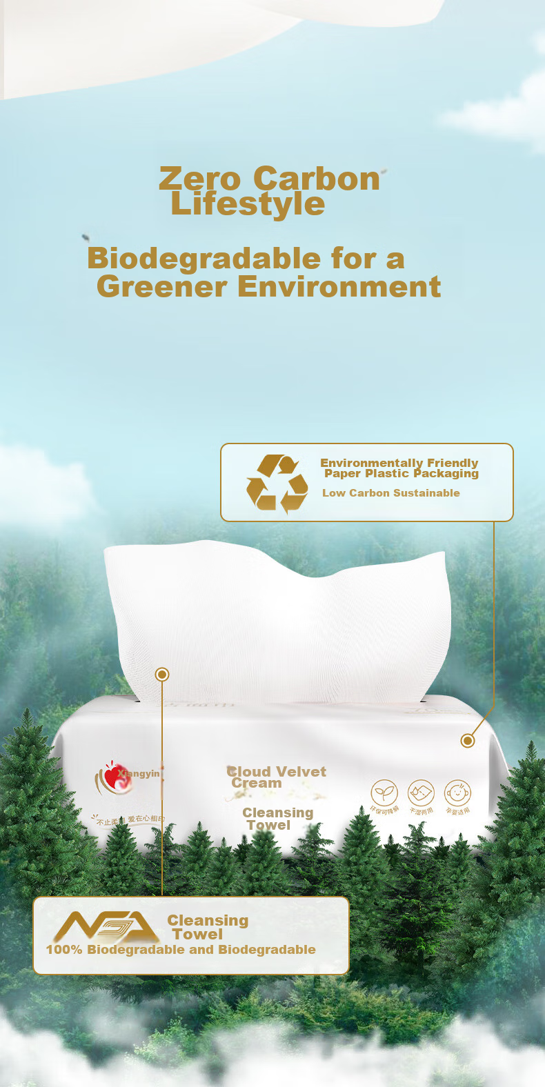 Влажные салфетки Mind Act Upon Mind, серия Soft Cotton, 70 шт., мягкие, плотные, для сухого и влажного использования