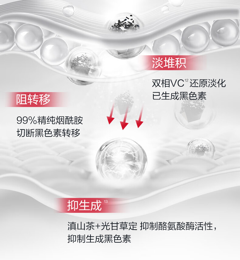 薇诺娜光透皙白淡斑精华液5ml补水美白保湿改善暗沉护肤品