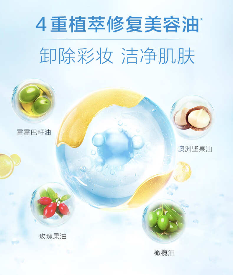 肌研 极润净透橄榄卸妆油 200ml 温和卸妆眼唇脸部 深层清洁 卸妆油