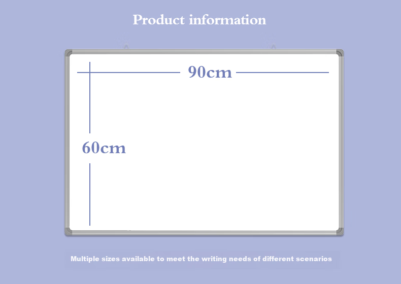 BBNEW Магнитная доска для записей 60x90 см, подвесная, для офиса, дома, обучения, рисования