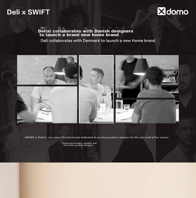 Настольный органайзер Deli Xdomo XDM34, трехъярусный, розовый