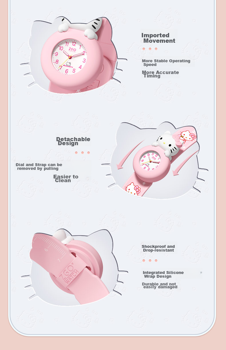 Детские часы ZGO Cinnamoroll, электронные, мультяшные, для девочек 3-6 лет, подарок
