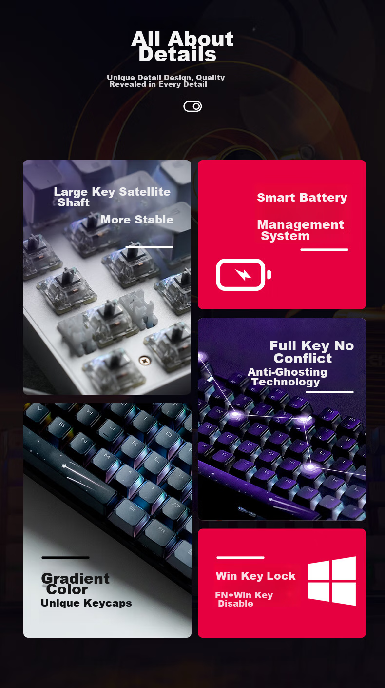 CHERRY MX8.2 Xaga Wireless Keyboard, Bluetooth Tri-Mode Office Mechanical Keyboard, Compatible with MAC System, Three-Transparency PBT Keycaps Customizable Keyboard, New Year Gift
