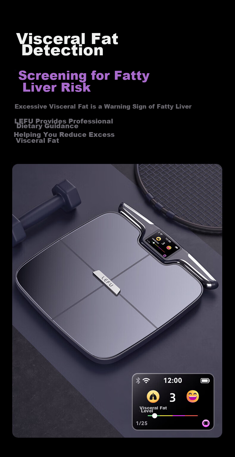 Умные весы LEFU, электронные, диагностические, с Wi-Fi и Bluetooth, измерение жира, влаги, мышц, костей, ИМТ, частоты сердечных сокращений, максимальная нагрузка 180 кг