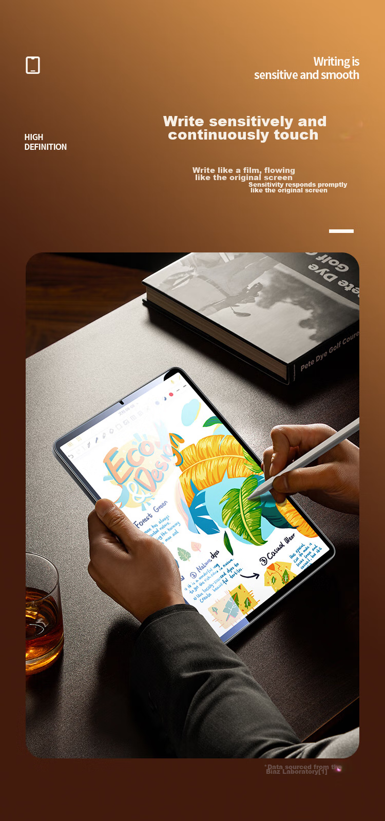 Защитное стекло BIAZE для Apple iPad Mini 7/6 8.3 дюйма, ультратонкое, HD, полное покрытие, защита от царапин