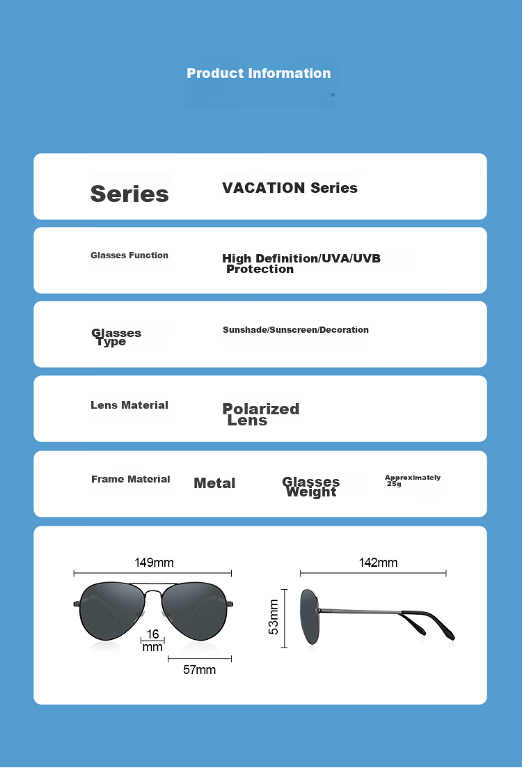 VEGOOS Солнцезащитные очки Авиаторы Polarized sunglasses for Men, Classic Aviator Style, Frog-Eye Glasses, Stylish Driving Sunglasses