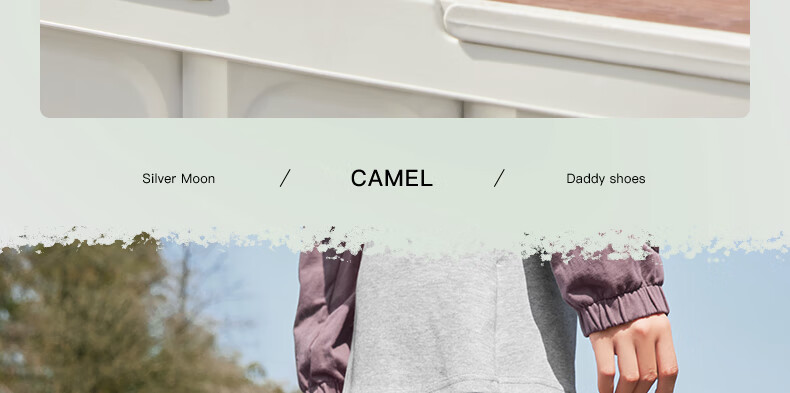 Женские кроссовки CAMEL, модель L25M202007, размер 36, бежевый/серебристый/розовый