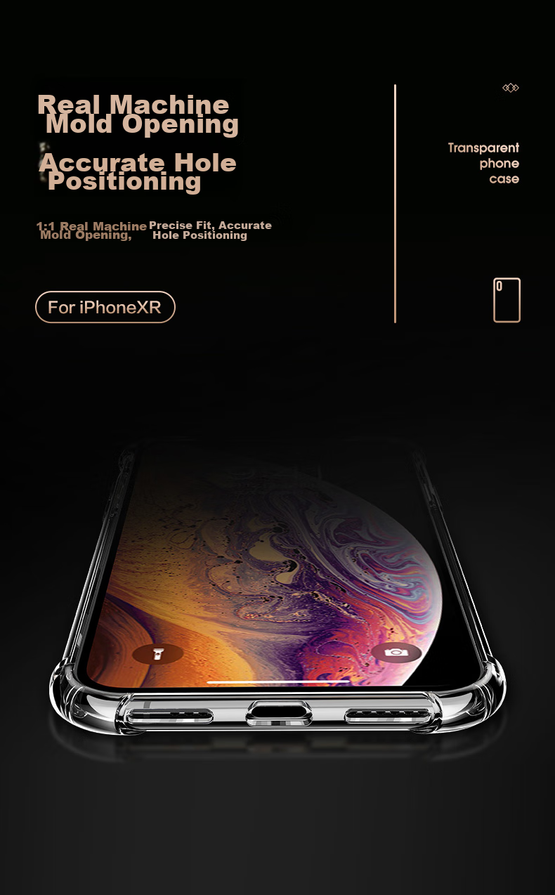 Противоударный чехол PISEN для Apple iPhone XR, прозрачный, тонкий, с защитой от царапин и воздушной подушкой