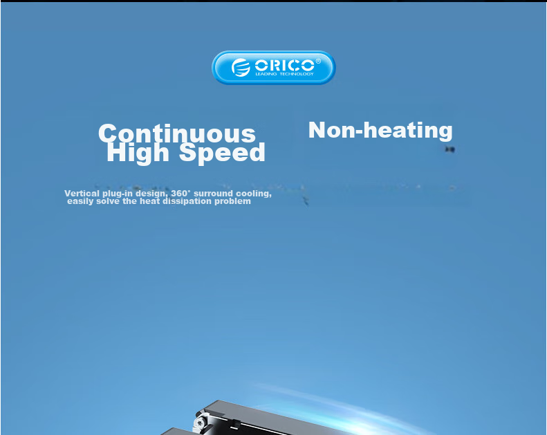 Внешний корпус ORICO 6819C3 для HDD/SSD 2.5/3.5 дюйма SATA, Type-C 3.2 Gen2 (10Gbps), черный