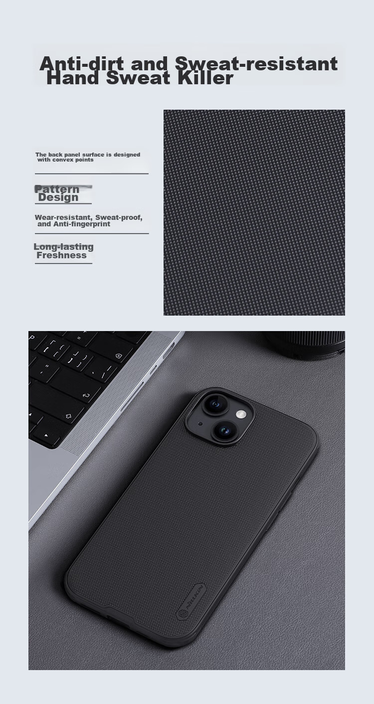Магнитный чехол NILLKIN Super Frosted Shield Pro для Apple iPhone 15, черный